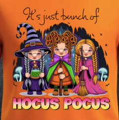 Printed Halloween T-shirt design